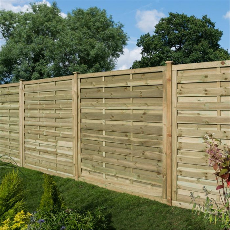 Brekyn Solid Wood Fence Panels Included, 120cm H x 180cm W x 5cm D