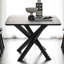 Grande table de salle à manger noire en chêne durable et innovante-109085423