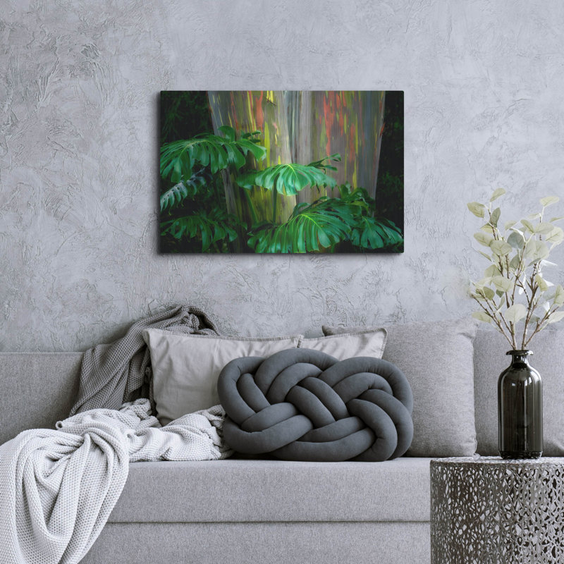 «Tropical Leaves» par Dennis Frates, H 24 po x l 36 po