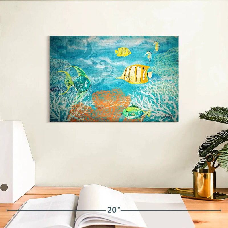 Brampt poisson sous la mer, H 8 po x l 12 po
