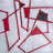 Red Outlines Shapes Print On Canvas