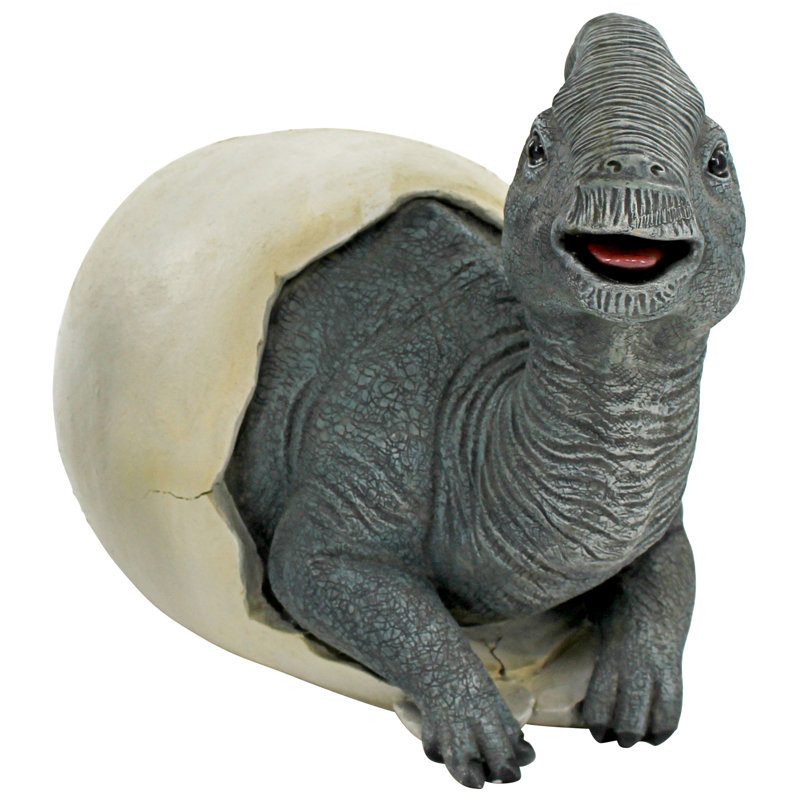 Statue œuf de dinosaure Parasaurolophus