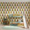 Papier peint formes rétro Mid-Century
