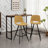 Dimitriyka Upholstered Counter Stool with Metal Frame-509932783