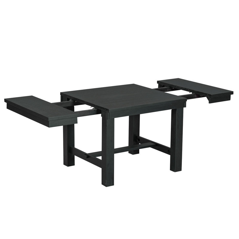 Raelene Modern 6-Piece Extendable Dining Table With Footrest,kitchen table set with Leaf,dining table set,dining room set