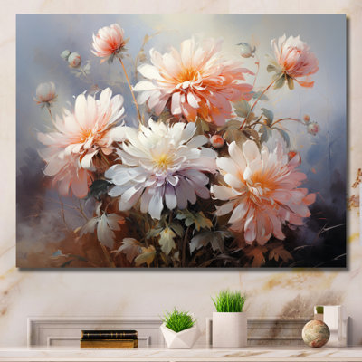 " Peach Chrysanthemums Romantic Impression III "