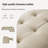 Amando 101"W Mid-Century L-Shape Genuine Leather Reversible Modular Sectional Sofa-2010619757