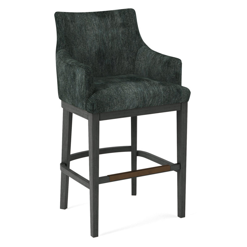 Upholstered Stool, 61597-78, Black
