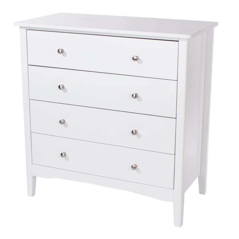 Cressida 4 Drawer 83Cm W Chest of Drawers, White