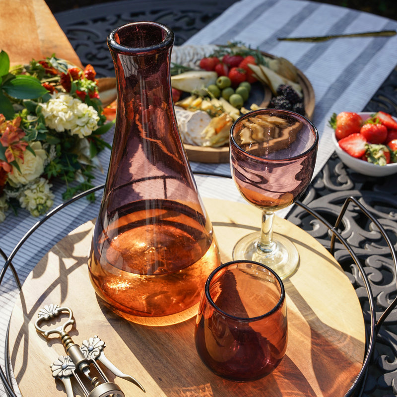 Segunda Vida Rosado Stemless Wine Glasses