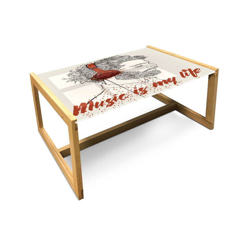 Irmentraud Sled Coffee Table, 90cm H x 62cm W x 40cm D