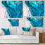 Luxury Luxury Turquoise Marble River - œuvre d'art moderne sur toile-43052718-43052757