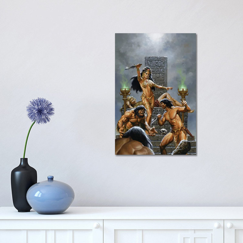 «Return of Tarzan» par Joe Jusko - impression sur toile tendue, H 18 po x l 12 po x 1,5 po