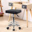 Petit tabouret à roulettes réglable en hauteur avec repose-pieds-1157256912