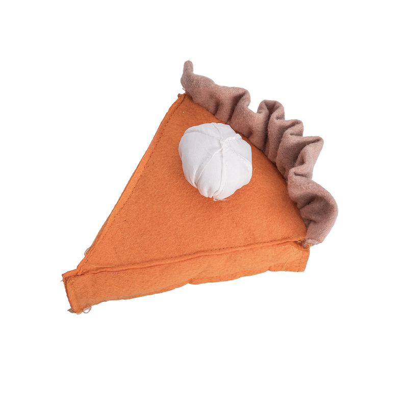 Charmante décoration de tarte à la citrouille en peluche - Adorable objet décoratif pour la récolte d'automne, figurine de citrouille en polyester doux, parfaite pour la décoration intérieure de table, cadeau idéal pour les célébrations d'automne et d'automne