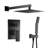 Square Complete Shower System Showerhead with Rough-In Valve All-In-One Kit-62512276-62512275