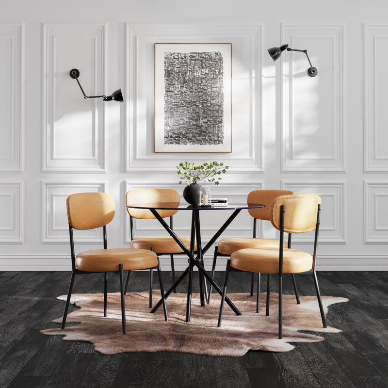 SMITH DINING CHAIR, Caramel