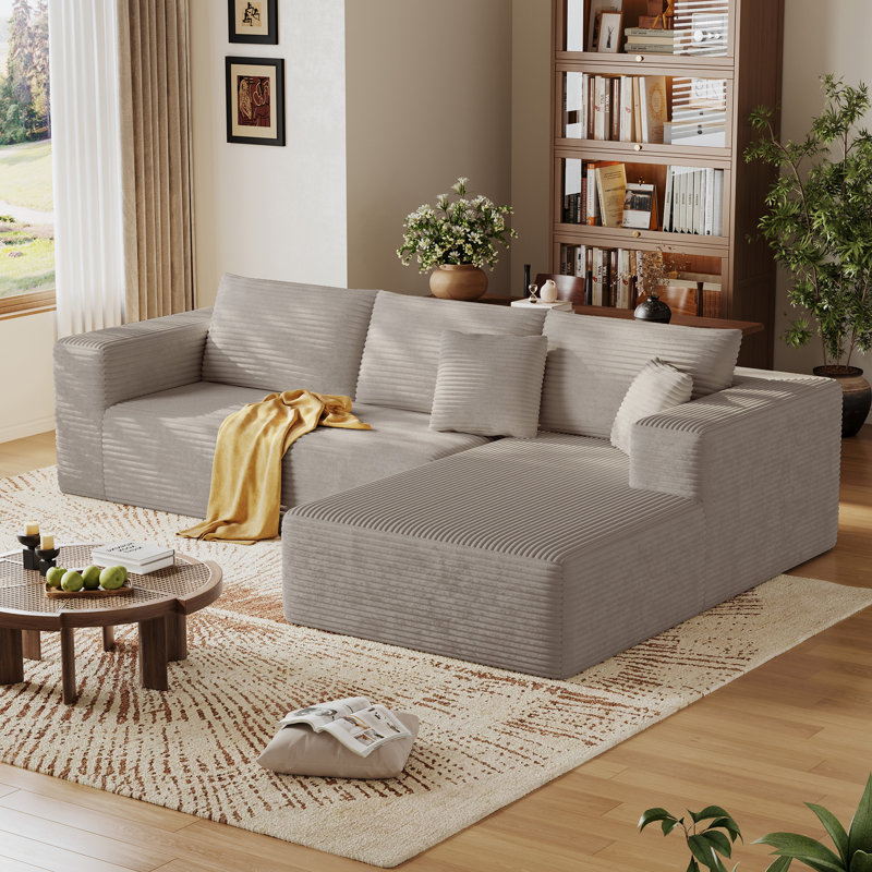 Canapé modulaire 108 po Cloud , Oui, Tanné