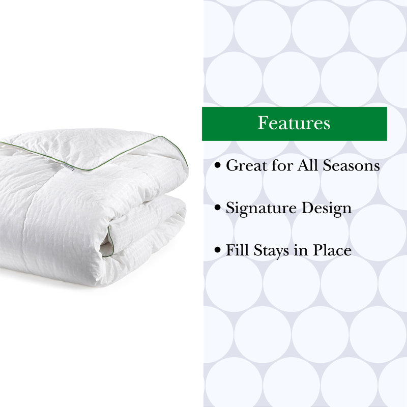 kate spade new york Noel , Down Alternative Comforter, 100% Cotton Cover, White, Full Comforter