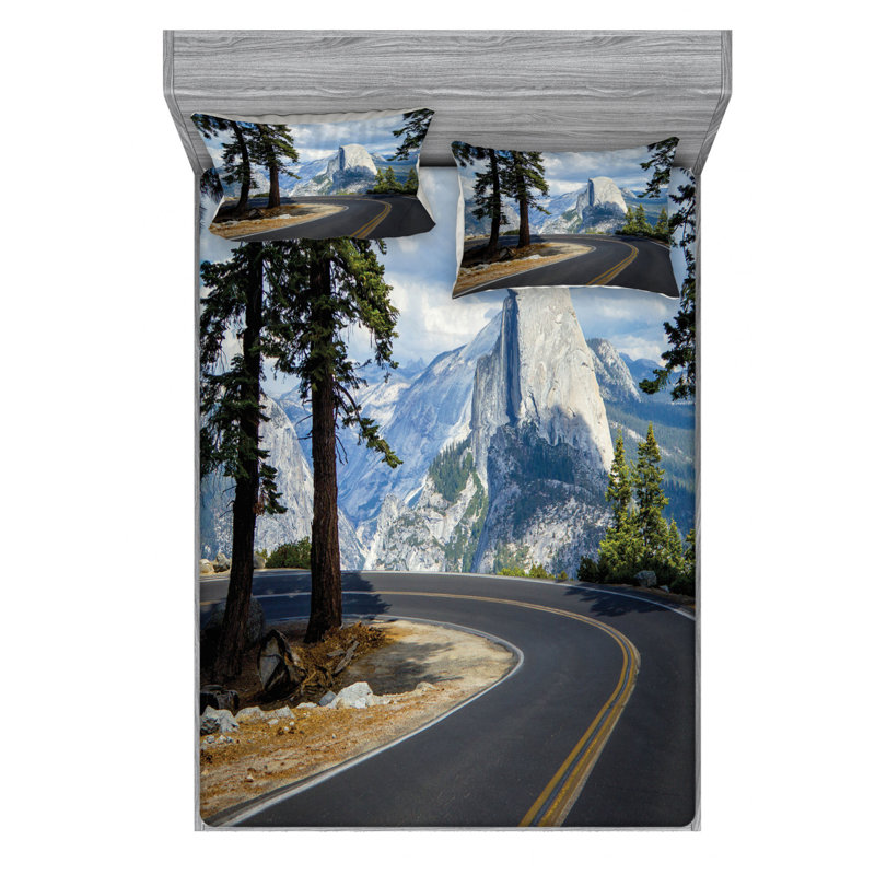 Microfiber Sheet Set, Queen Sheet Set with Fitted Sheet