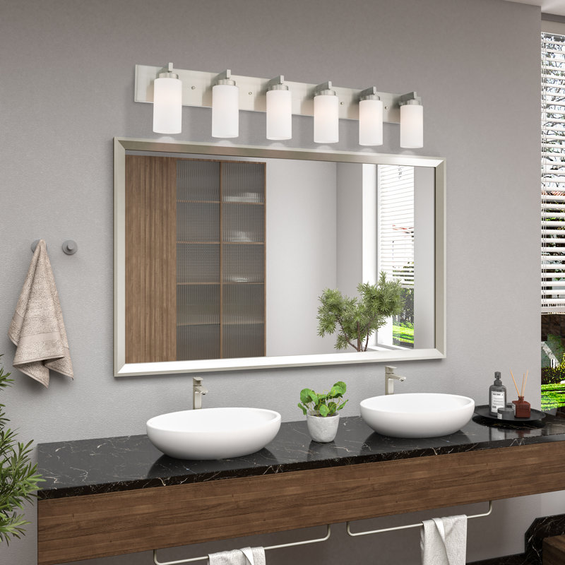 Wallace 6 - Light Dimmable Vanity Light, Brushed Nickel