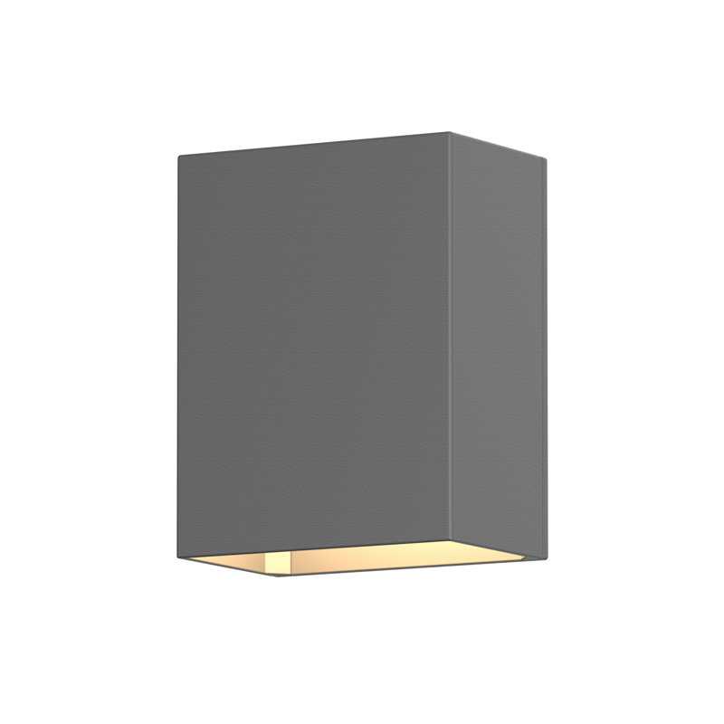 Box LED Outdoor Flush Mount, Gray