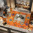 Blakely Tribal Love Geometric Orange/Multi Rug-1270864003