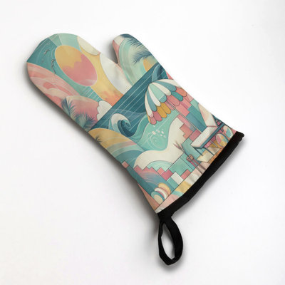 Baby Soft Space Oven Mitt Cotton Twill