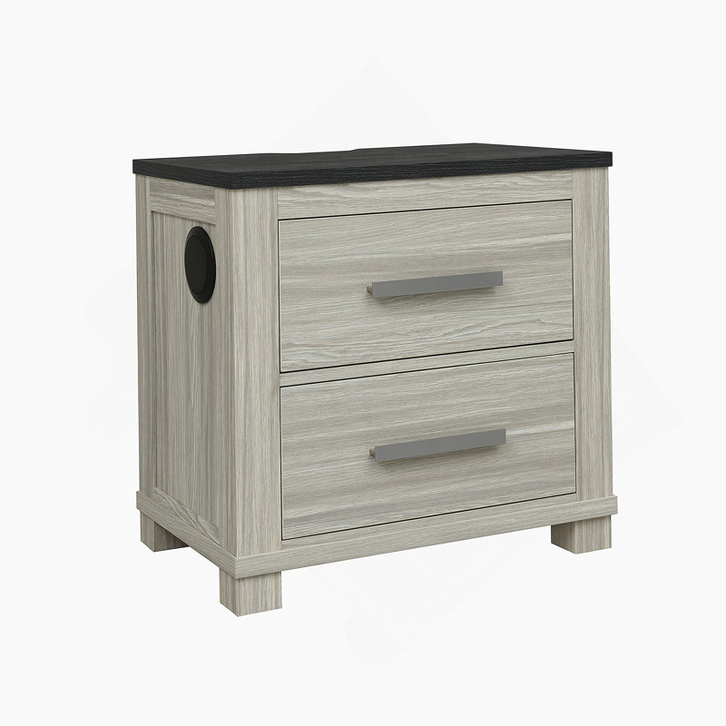 Table de chevet avec 2 tiroirs