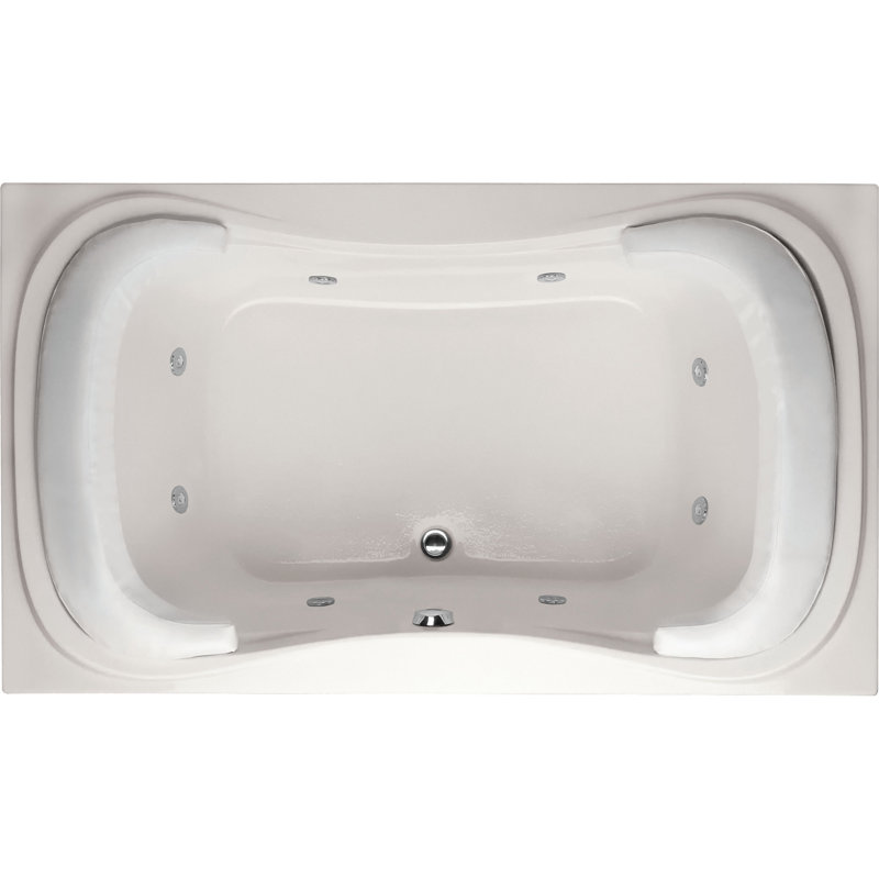 Fantasy 72'' x 41.75'' Acrylic Bathtub, Biscuit, White