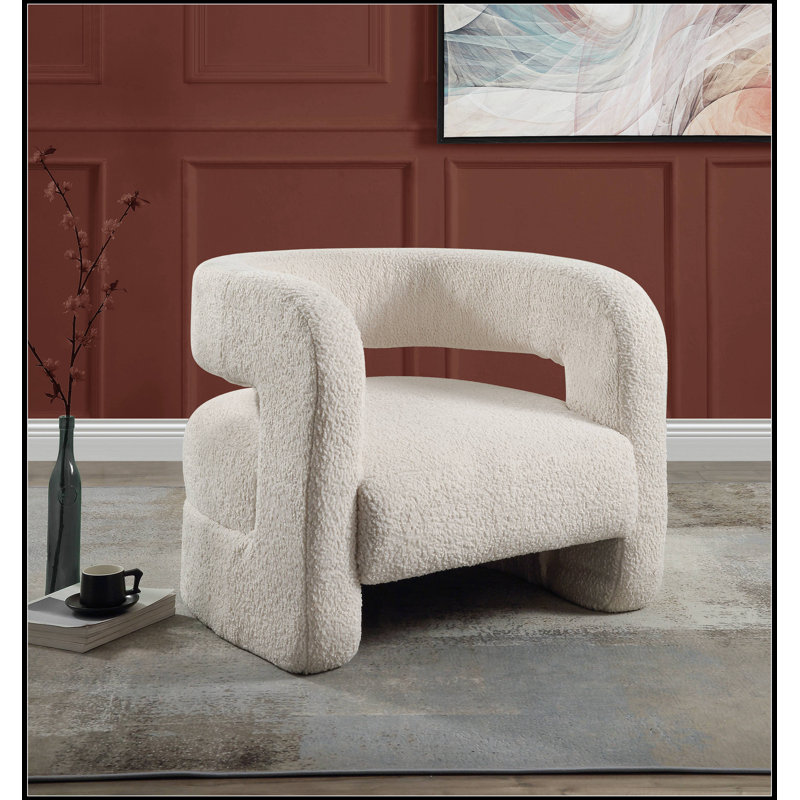 Fauteuil d'appoint pivotant confortable pour le salon, rehaussant l'ambiance douillette