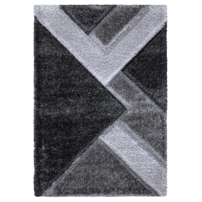 Square Woodbranch Shag Area Rug, Rectangle 60 x 110cm