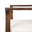 Ensemble de chaises de salle à manger d'extérieur en bois avec accoudoirs courbés et coussins confortables pour le patio-682988234-682988235