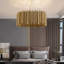Lorriane 1-Modern Copper and Stainless Steel Cylinders Chandelier - Stylish Ceiling Lamp for Bedroom, Living Room, Dining Room, and Restaurant Lighting