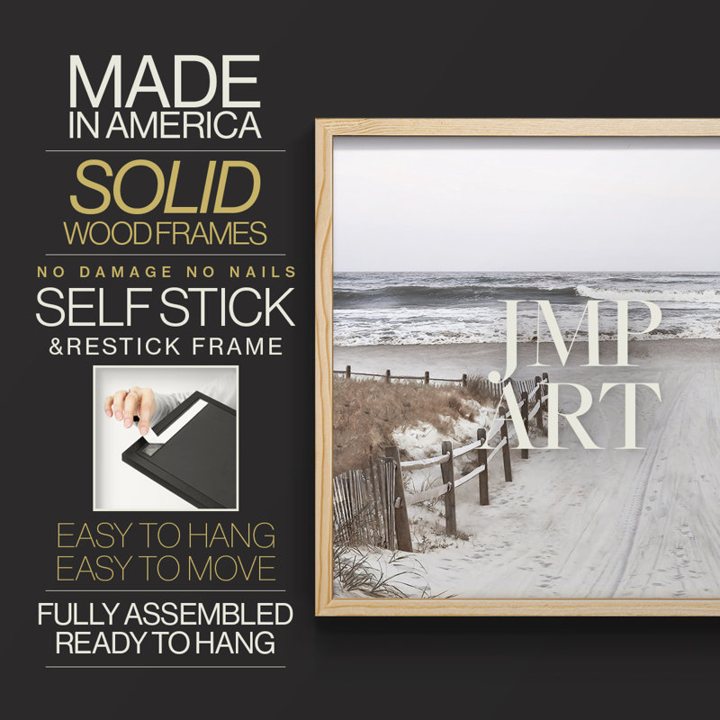 OBX Path -Framed Print - Restickable, 8" H x 10" W, Natural