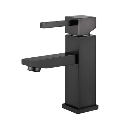 Single-Hole Bathroom Faucet with Drain Assembly