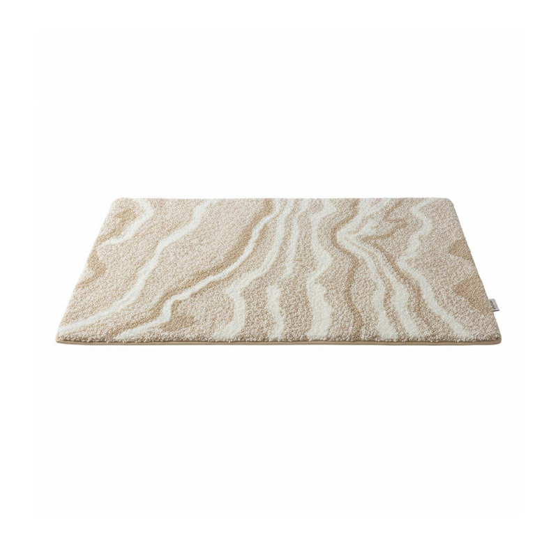 Microfibre Non-Slip Bath Mat, Beige
