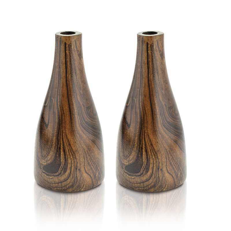 Calbert Handmade Wood Table Vase