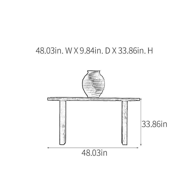 Retro Practical Console Table