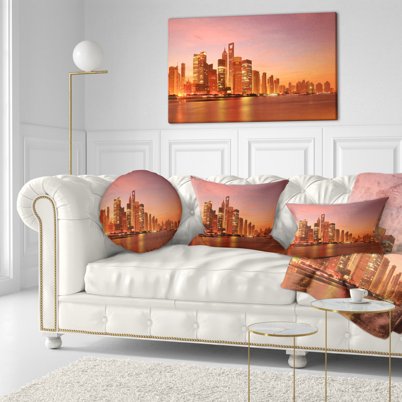 Coussin lombaire photo cityscape de shanghai