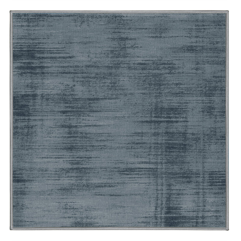 Tapis abstrait gris lavable à la machine, Carré 5 pi
