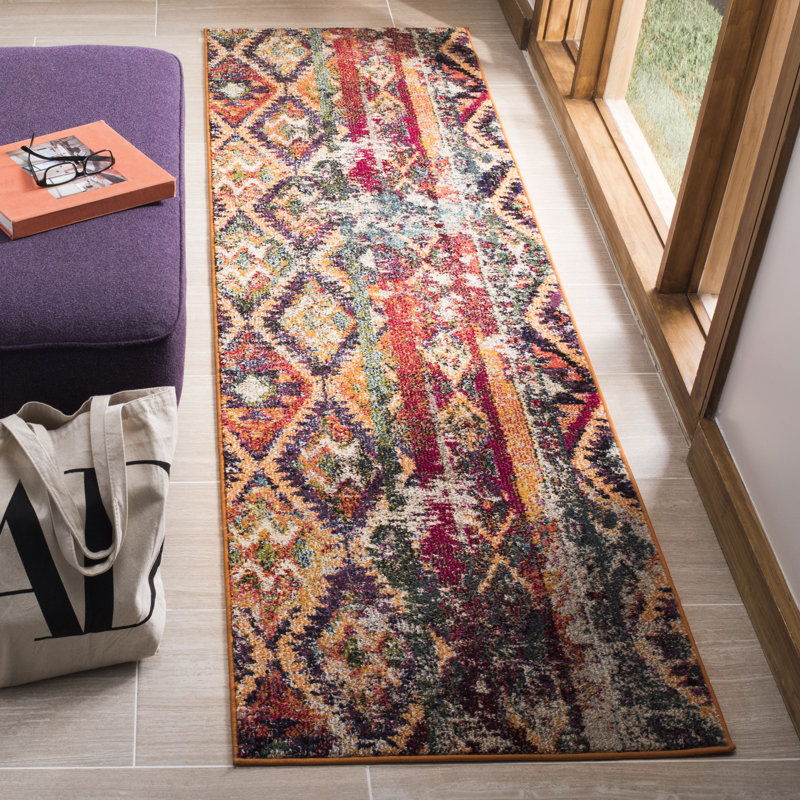 Marty Moroccan Area Rug, Runner 66 x 183cm