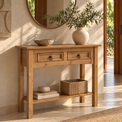Console en bois massif Dinnington