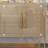 Modern Rectangular Champagne Solid Wood Sideboard
