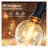 98FT Commercial Grade LED Outdoor String Lights with 50 Shatterproof G40 Bulbs - Waterproof Patio Light Strands for Backyard, Deck & Bistro Decor