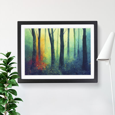 Extraordinary Colourful Forest - Single Picture Frame Painting