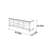 American solid wood high legged TV stand