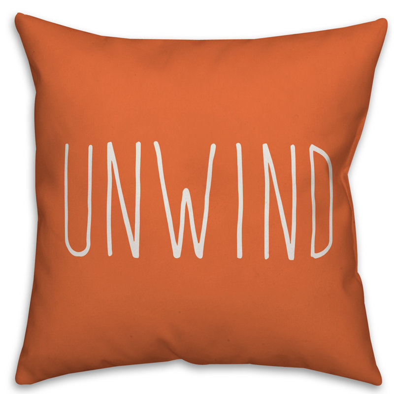  Housse et insert de coussin extérieur d'extérieur, 18" x 18", Orange