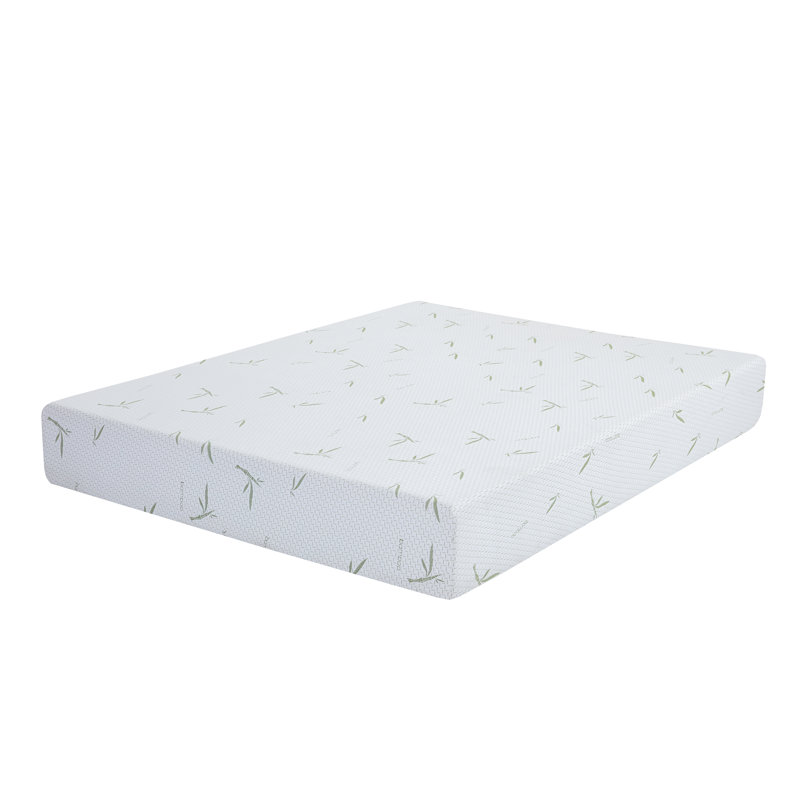 Matelas en mousse à mémoire de forme de 8 po, housse en tissu jacquard en rayonne de bambou, matelas de lit respirant, mousse à base de support flexible