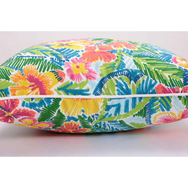 Floral Outdoor Throw Pillow